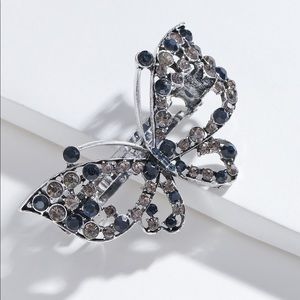 Rhinestone Butterfly Decor Hair Clip